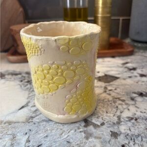 Whimsical Hand Made Pottery Tumbler